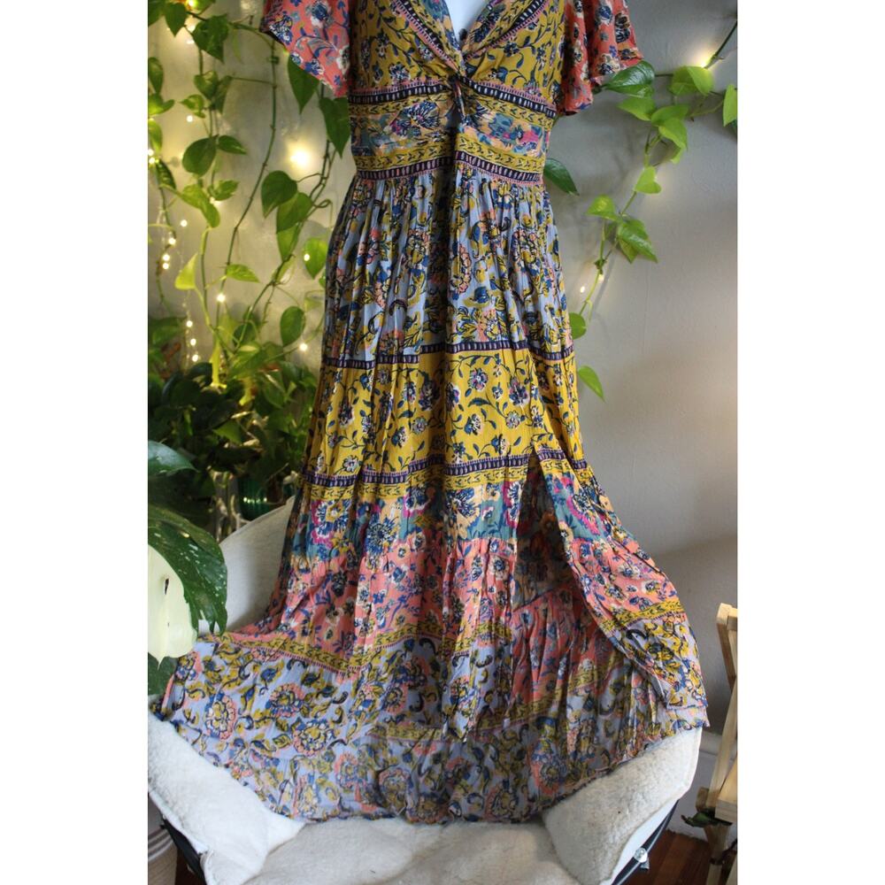 Angie Boho Floral Maxi Dress NWT | | Size S/M - Picture 6 of 7